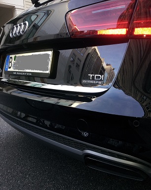 Auspuff eines Audi TDI