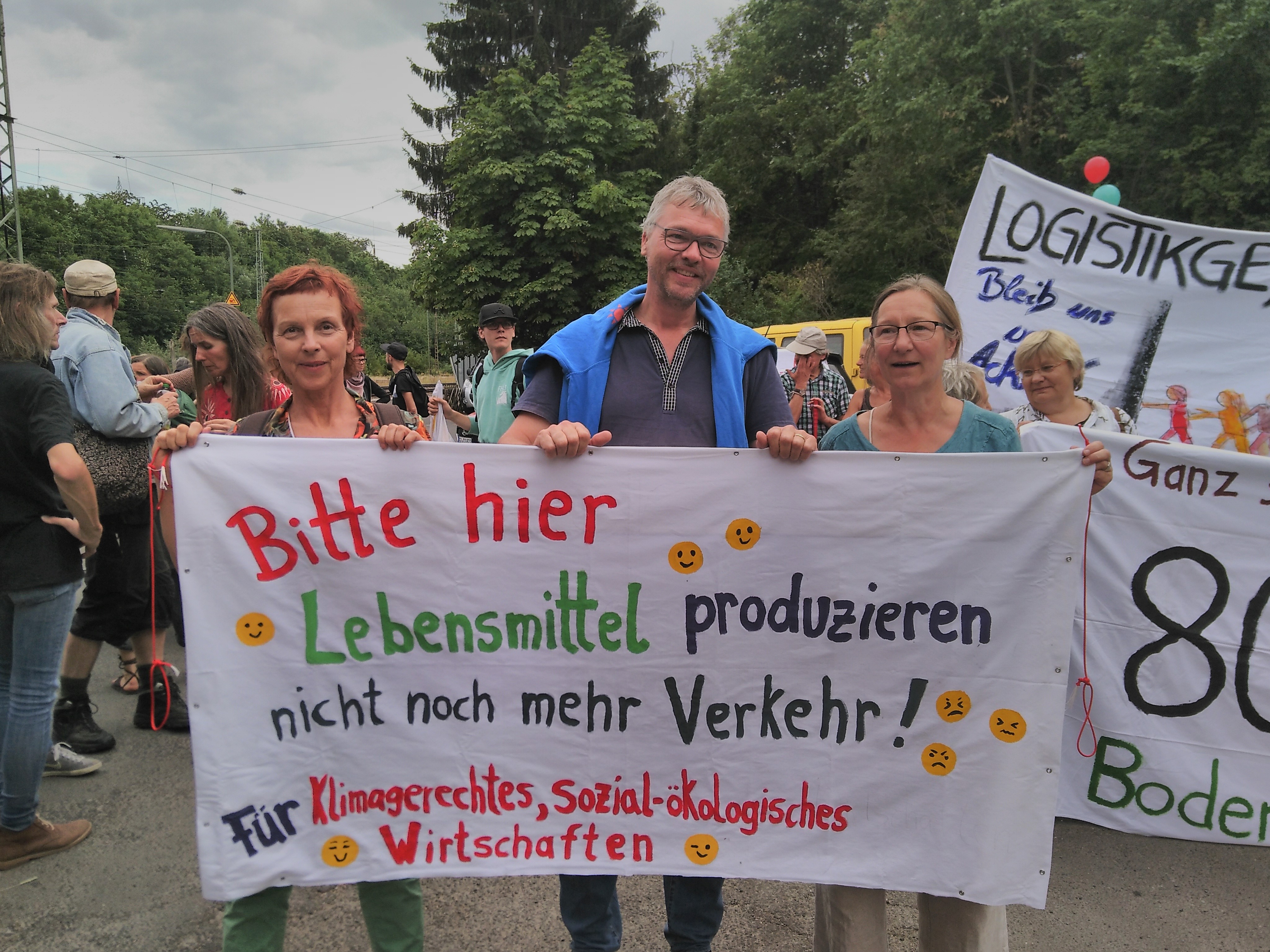 Sabine Leidig, Torsten Felstehausen und Marjana Schott (Die LINKE Hessen)
